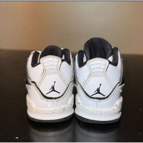 Nike Air Jordan 4 Retro Do It Yourself White DC4102-100 Toddler Baby Boy Size 4C - Picture 4 of 6